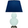 Double Gourd One Light Table Lamp in Mint Glazed Ceramic w/Antique Silver (165|MN22N)