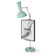 Clare One Light Table Easel in Polished Nickel w/Mint Painted (165|MN15MN)