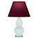 Small Double Gourd One Light Accent Lamp in Mint Glazed Ceramic w/Lucite (165|MN13P)