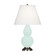 Small Double Gourd One Light Accent Lamp in Mint Glazed Ceramic w/Antique Silver (165|MN12X)