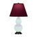 Small Double Gourd One Light Accent Lamp in Mint Glazed Ceramic w/Deep Patina Bronze (165|MN11P)