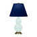 Small Double Gourd One Light Accent Lamp in Mint Glazed Ceramic w/Antique Natural Brass (165|MN10N)
