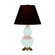 Small Double Gourd One Light Accent Lamp in Mint Glazed Ceramic w/Antique Natural Brass (165|MN10K)