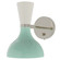 Clare One Light Wall Sconce in Polished Nickel w/Mint, Lily Painted (165|MN06LY)