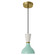 Clare One Light Pendant in Modern Brass w/Mint, Lily Painted (165|MN01LY)
