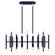 Kane 42 Light Chandelier in Matte Midnight Blue w/Modern Brass (165|MMB77)