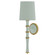 Kane One Light Wall Sconce in Matte Celadon w/Modern Brass (165|MCL87X)