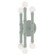 Kane Six Light Wall Sconce in Matte Celadon w/Polished Nickel (165|MCL76)