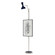 Clare One Light Floor Easel in Polished Nickel w/Midnight Blue Painted (165|MB17MB)