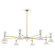 Clare Eight Light Chandelier in Modern Brass w/Lily Painted (165|LY08LY)