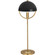 Mavisten Edition Copernica One Light Table Lamp in Lacquered Burnished Brass w/Piano Black Painted (165|600BLK)