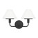 Mendota Wall Sconce in Midnight Black (1|GLW1022MBK)