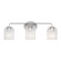 Eisele Three Light Vanity in Brushed Nickel (1|GLV1133BS)