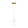 Miles One Light Mini-Pendant in Satin Brass (1|GLP1031SB)