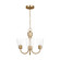 Miles Three Light Chandelier in Satin Brass (1|GLC1153SB)