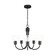 Miles Five Light Chandelier in Midnight Black (1|GLC1145MBK)
