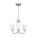 Miles Three Light Chandelier in Brushed Nickel (1|GLC1123BS)