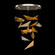 Volo LED Pendant in Soft Gold/Amber Linear (48|100120-53)