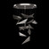 Volo LED Pendant in Silver/Smoke Hammered (48|100120-45)