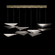 Volo LED Pendant in Soft Gold/Smoke Hammered (48|100118-55)