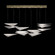 Volo LED Pendant in Soft Gold/Clear Hammered (48|100118-54)