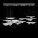 Volo LED Pendant in Silver/Clear Linear (48|100117-41)