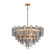 Addis 16 Light Chandelier in Aged Brass (60|ADD-316-AG-SM)