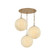 Bramble Three Light Chandelier in Patina Brass (67|F1826-PBR)