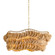 Daria One Light Chandelier in Aged Brass (428|H1071801L-AGB)