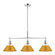 Orwell Three Light Linear Pendant in Chrome (62|3306-LP CH-AY)