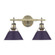 Orwell Two Light Vanity in Aged Brass (62|3306-BA2 AB-EP)