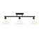 Carver Three Light Semi-Flush Mount in Matte Black (62|0305-3SF BLK-VMG)