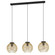 Venezuela Three Light Pendant in Black (217|900167A)