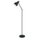 Priddy One Light Floor Lamp in Black / White (217|49471A)