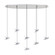 Paratebueno LED Pendant in Chrome (217|390401A)
