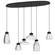 Sarnarra LED Linear Pendant in Black (217|390301A)