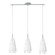 Crash Three Light Pendant in Matte Nickel (217|20598A)