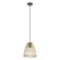 Ayesgarth One Light Pendant in Black (217|205837A)