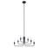 Portofino Six Light Chandelier in Black (217|205807A)