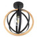 Basildon One Light Ceiling Mount in Black (217|205146A)