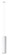 Tortoreto One Light Pendant in White (217|204898A)