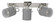 Villabate Three Light Track Light in Matte Nickel (217|204642A)