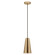 Pratella One Light Pendant in Brushed Gold (217|204364A)