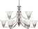 Empire Nine Light Chandelier in Brushed Nickel (72|60-360)