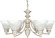 Empire Six Light Chandelier in Textured White (72|60-359)