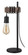 Violon One Light Table Lamp in Black, Dark Brown (217|204244A)