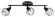 Zapata Three Light Track in Matte Black (217|202167A)