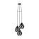 Carlton Three Light Pendant in Black (217|202042A)