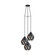 Carlton Three Light Pendant in Black (217|202041A)