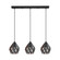 Carlton Three Light Pendant in Black (217|202036A)